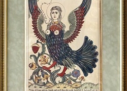 Райская птица Сирин. (Открытка. 1905).